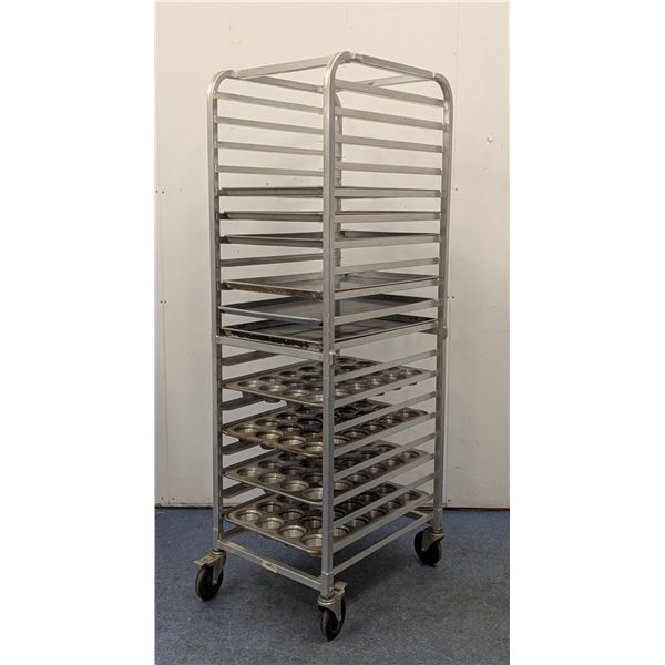 Winco End Load Sheet Pan Rack W/Muffin & Sheet Pans