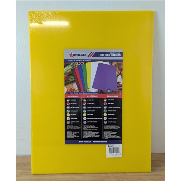 18" x 24" Yellow Cutting Board, Omcan 41213