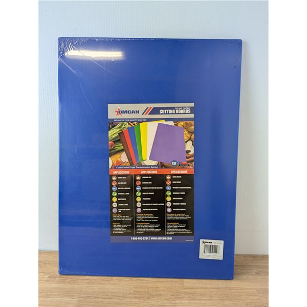 18" x 24" Blue Cutting Board, Omcan 41209