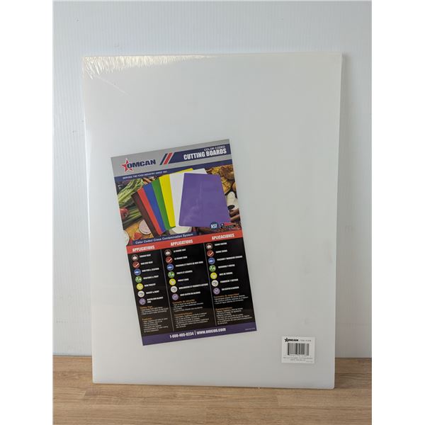 18" x 24" White Cutting Board, Omcan 41208