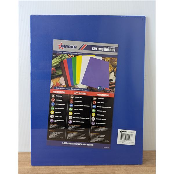 15" x 20" Blue Cutting Board, Omcan 41203