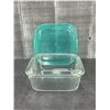 Image 3 : 760ml Glass Square Keep N Boxes, Arcoroc P5521 - Lot of 18