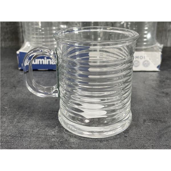 8.25oz Be Bop Conserve Mugs, Arcoroc L6943 - Lot of 6