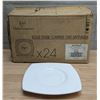 Image 1 : Satinique 6" Square Saucers, Chef & Sommelier S0441 - Lot of 24