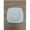 Image 2 : Satinique 6" Square Saucers, Chef & Sommelier S0441 - Lot of 24