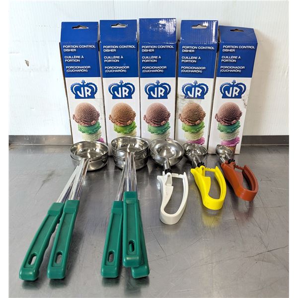 Various Sizes of Portion Control Dishers - Lot of 13