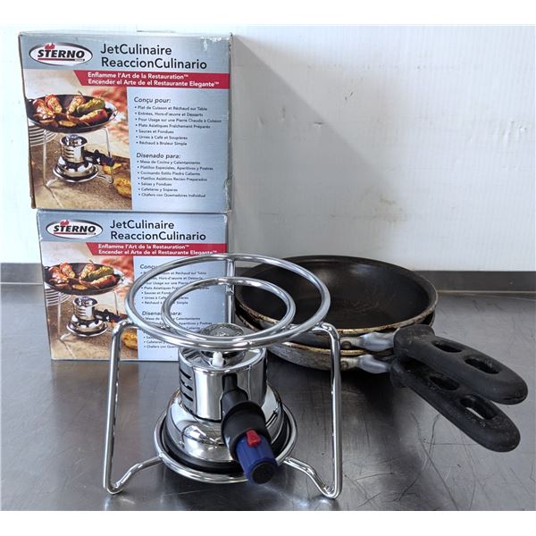 Sterno Culinary Jet W/Frying Pans - Set of 2
