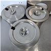 Image 3 : Winco Stainless Steel Round Inserts With Adapter Plate