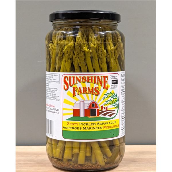 Sunshine Farm Zesty Pickled Asparagus, 1 L - Lot of 11 | L3-2