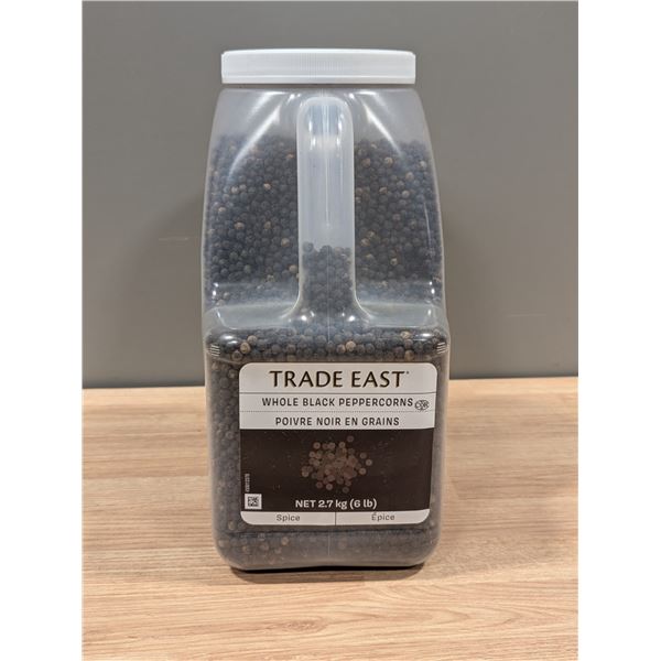 trade East Whole Black Peppercorns, 2.7Kg  | L3-2