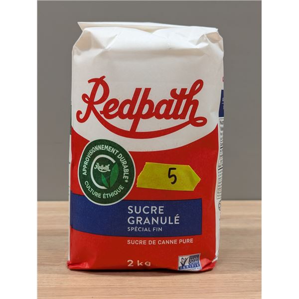 Redpath Special Fine Granulated Sugar, 2Kg - Lot of 5