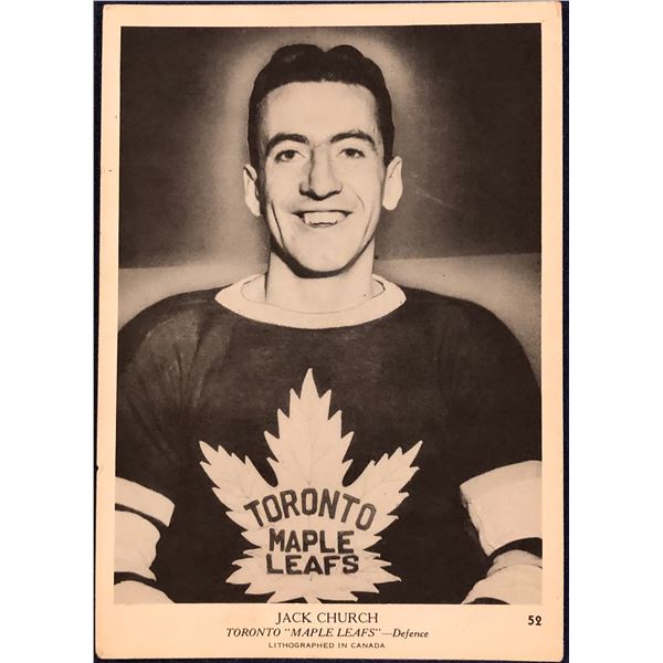 1939-40 O-PEE-CHEE V301-1 JACK CHURCH ROOKIE CARD