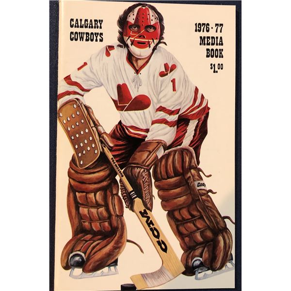 1976-77 WHA CALGARY COWBOYS MEDIA GUIDE