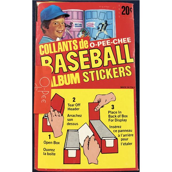 1982 O-PEE-CHEE BASEBALL STICKERS - SEALED BOX