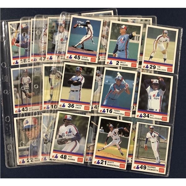 1983 STUART CAKES MONTREAL EXPOS SET