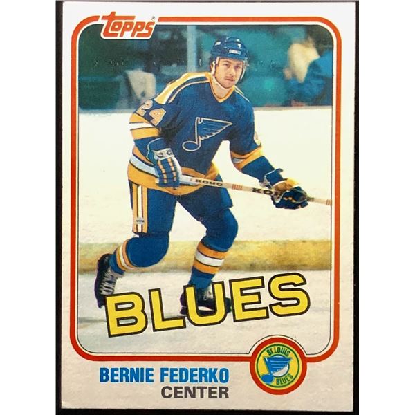 1981-82 TOPPS BERNIE FEDERKO (HOF)