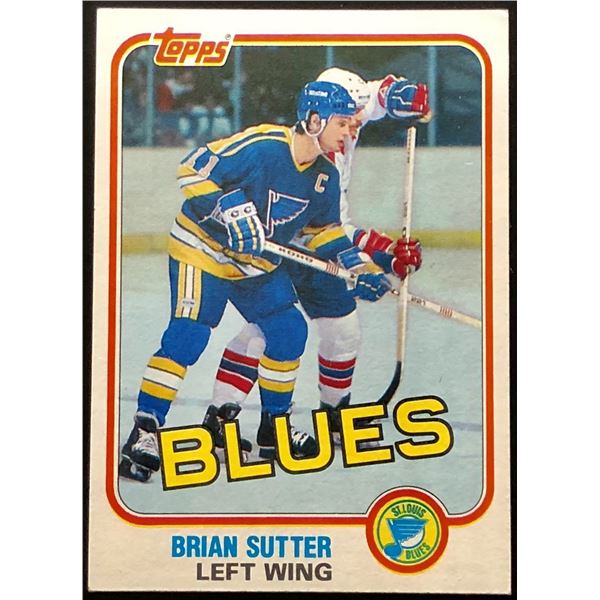 1981-82 TOPPS BRIAN SUTTER