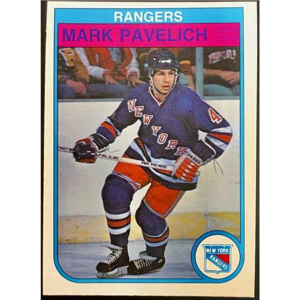 1982-83 O-PEE-CHEE MARK PAVELICH ROOKIE CARD