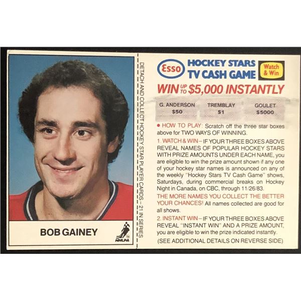 1983-84 ESSO BOB GAINEY (HOF)
