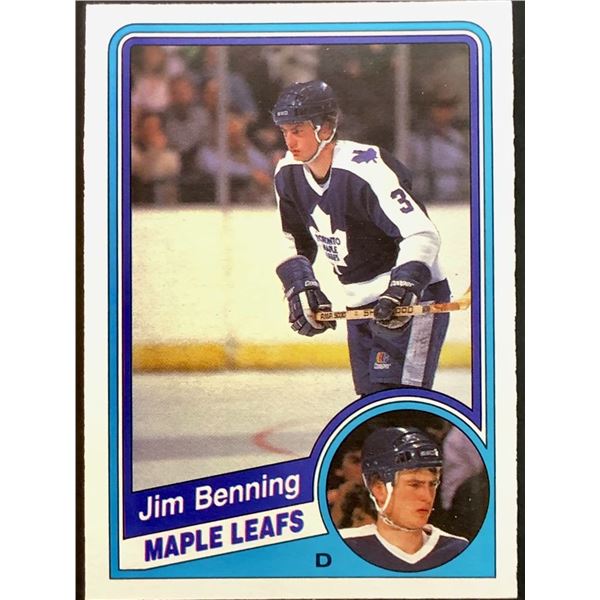 1984-85 O-PEE-CHEE JIM BENNING