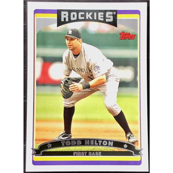 2006 TOPPS TODD HELTON (HOF)