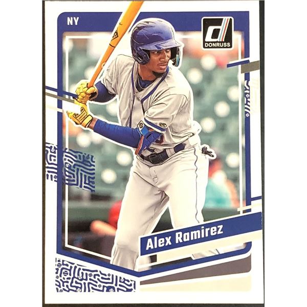 2023 DONRUSS ALEX RAMIREZ ROOKIE CARD