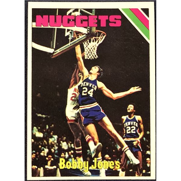 1975-76 TOPPS BOBBY JONES (HOF) ROOKIE CARD