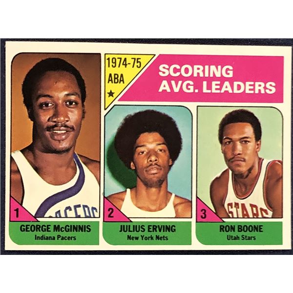 1975-76 TOPPS JULIUS ERVING (HOF)