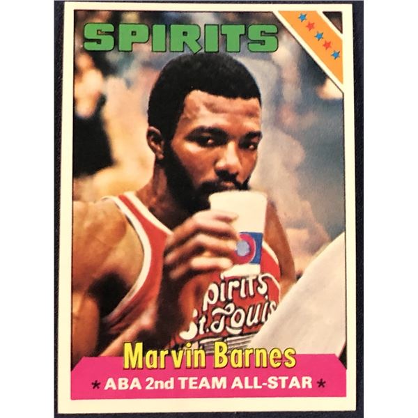 1975-76 TOPPS MARVIN BARNES ROOKIE CARD