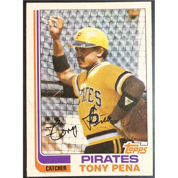 1982 TOPPS TONY PENA ROOKIE CARD