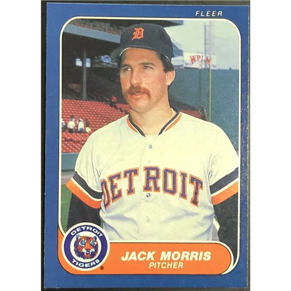 1986 FLEER JACK MORRIS (HOF)