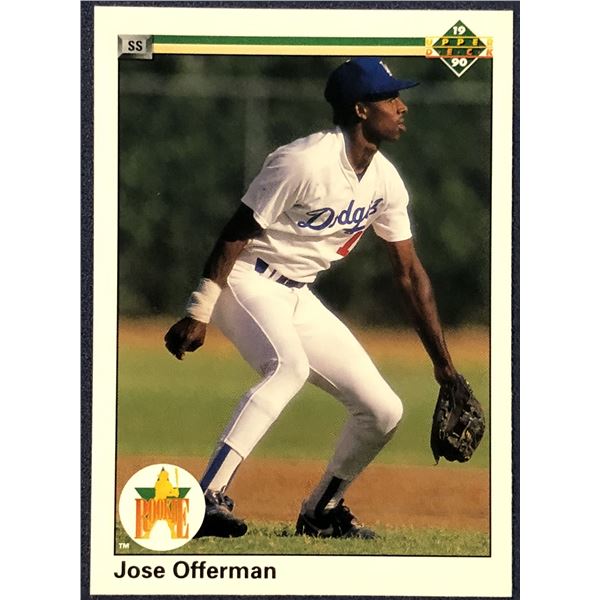 1990 UPPER DECK JOSE OFFERMAN ROOKIE CARD