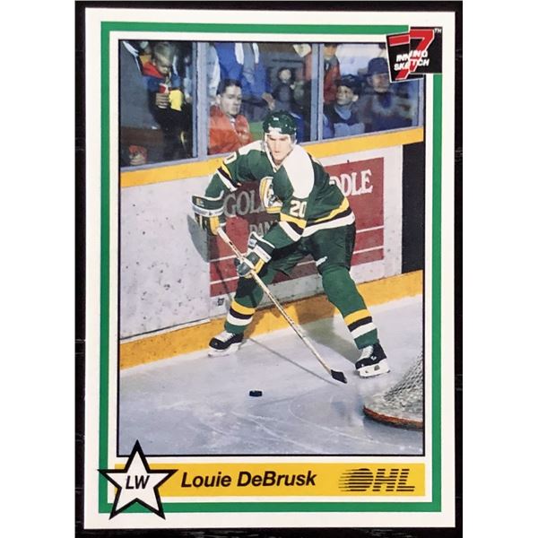 1990-91 JR. CARD LOUIE DeBRUSK ROOKIE CARD