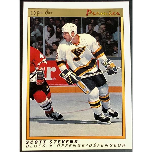 1990-91 O-PEE-CHEE PREMIER SCOTT STEVENS (HOF)