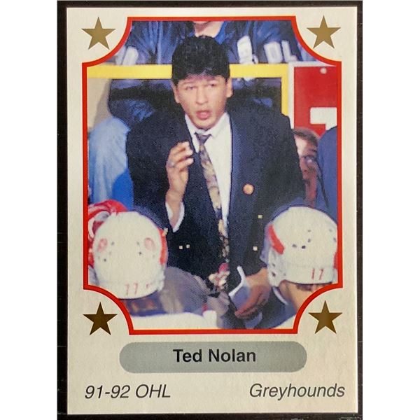 1991-92 JUNIOR HOCKEY CARD - TED NOLAN
