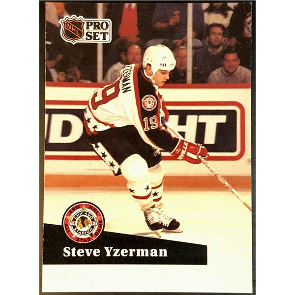 1991-92 PRO SET STEVE YZERMAN (HOF)