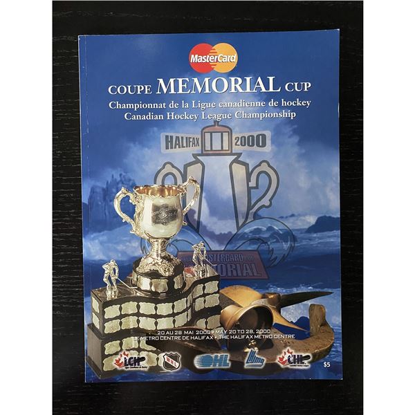 2000 MEMORIAL CUP GAME PROGRAM