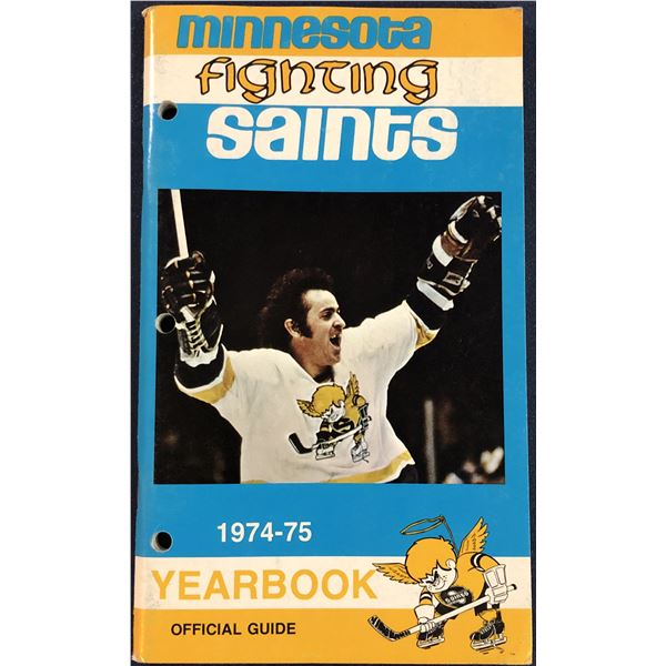 1974-75 WHA MINNESOTA FIGHTING SAINTS MEDIA GUIDE