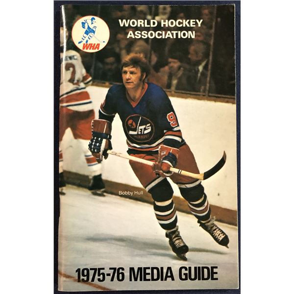 1975-76 WORLD HOCKEY ASSOCIATION MEDIA GUIDE