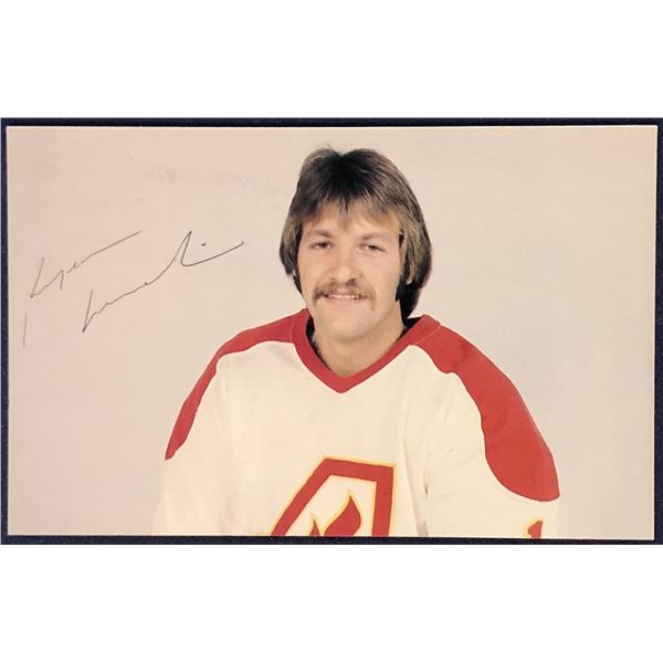 NHL ATLANTA FLAMES 3.5"x5.5" POSTCARD - REJEAN LEMELIN