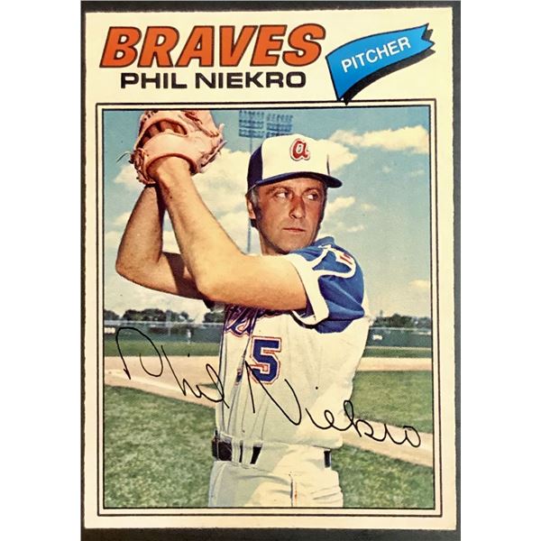 1977 O-PEE-CHEE PHIL NIEKRO (HOF)