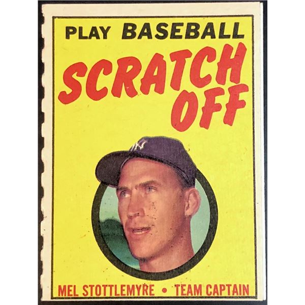 1970 TOPPS INSERT - MEL STOTTLEMYRE