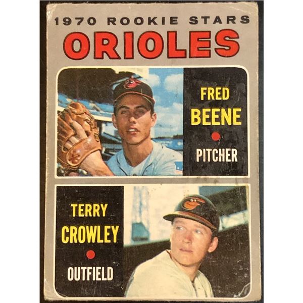 1970 O-PEE-CHEE TERRY CROWLEY ROOKIE CARD