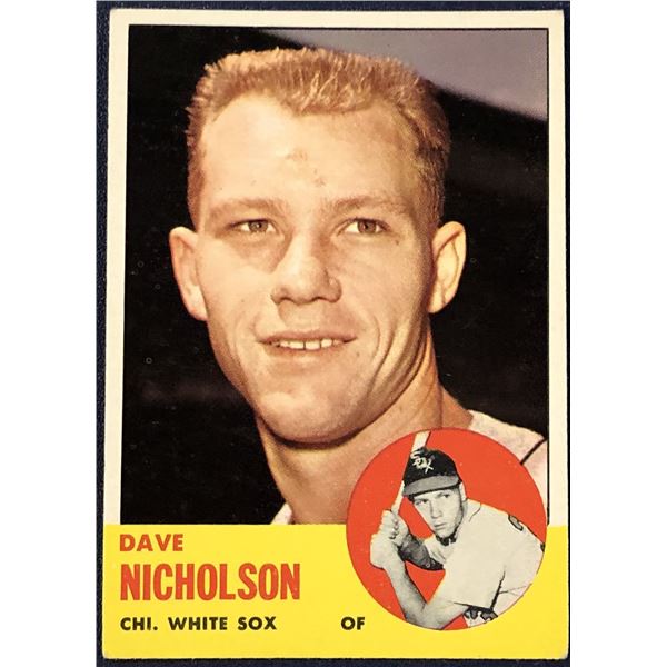 1963 TOPPS DAVE NICHOLSON