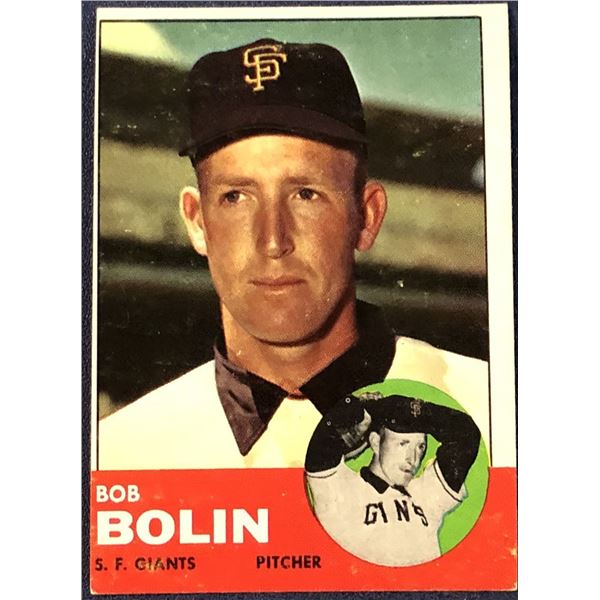 1963 TOPPS BOB BOLIN