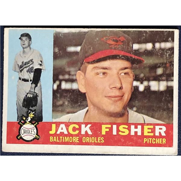 1960 TOPPS JACK FISHER ROOKIE CARD