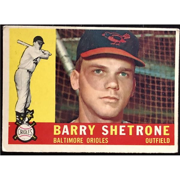1960 TOPPS BARRY SHETRONE ROOKIE CARD