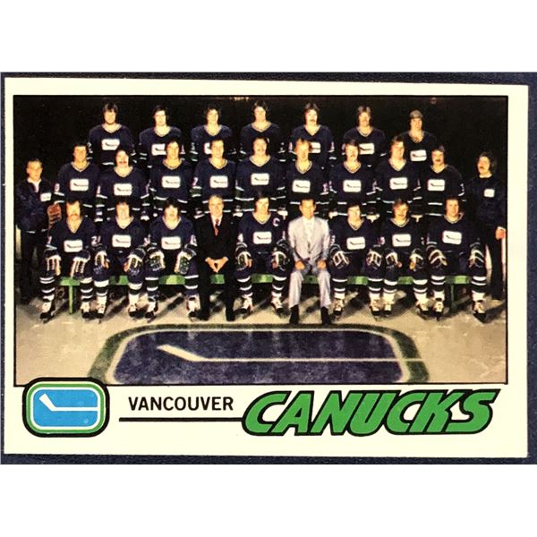 1977-78 TOPPS VANCOUVER CANUCKS