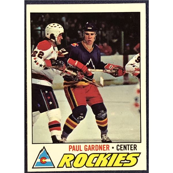 1977-78 TOPPS PAUL GARDNER ROOKIE CARD