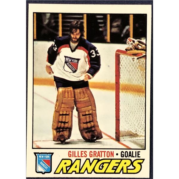 1977-78 TOPPS GILLES GRATTON ROOKIE CARD